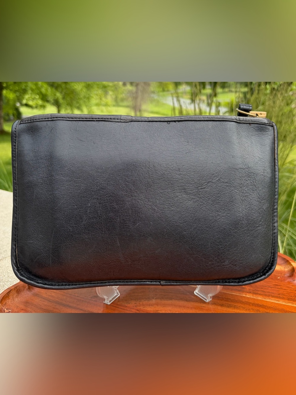 Vintage COACH Navy Bonnie Cashin Zippered Clutch EUC - Picture 10 of 17